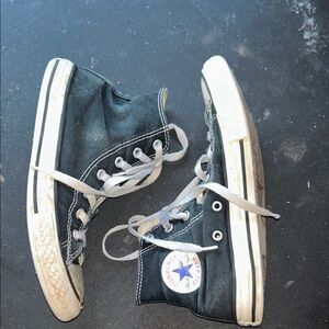 Converse Kids High-Top Sneakers - Dark Blue and White